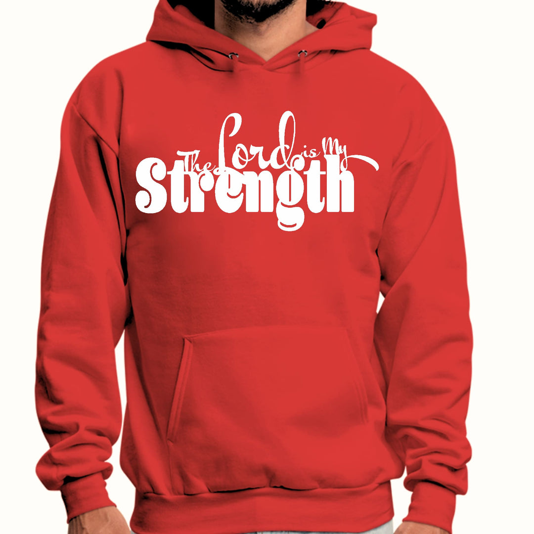 Mens Graphic Hoodie The Lord Is My Strength Print - Unisex | Hoodies