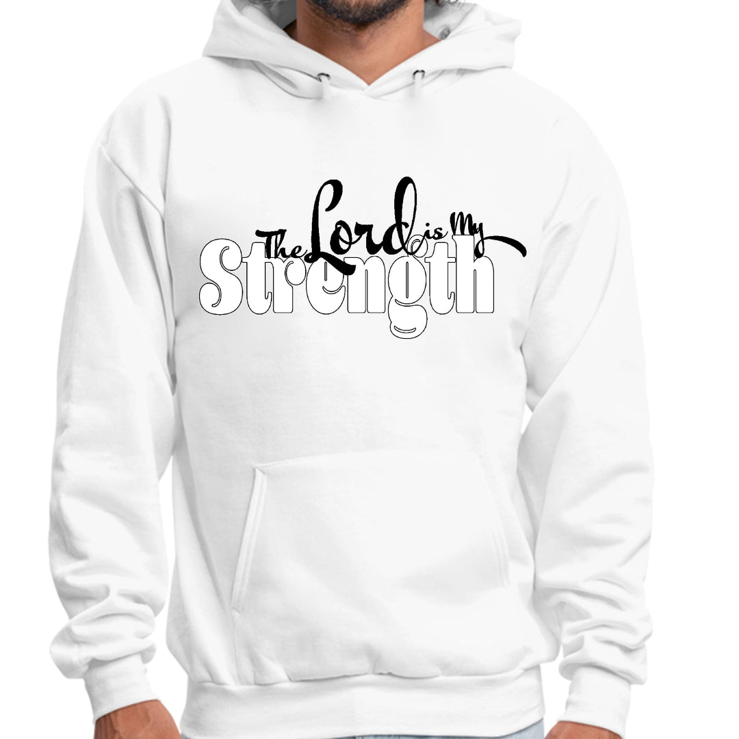 Mens Graphic Hoodie the Lord is my Strength Print - Unisex | Hoodies