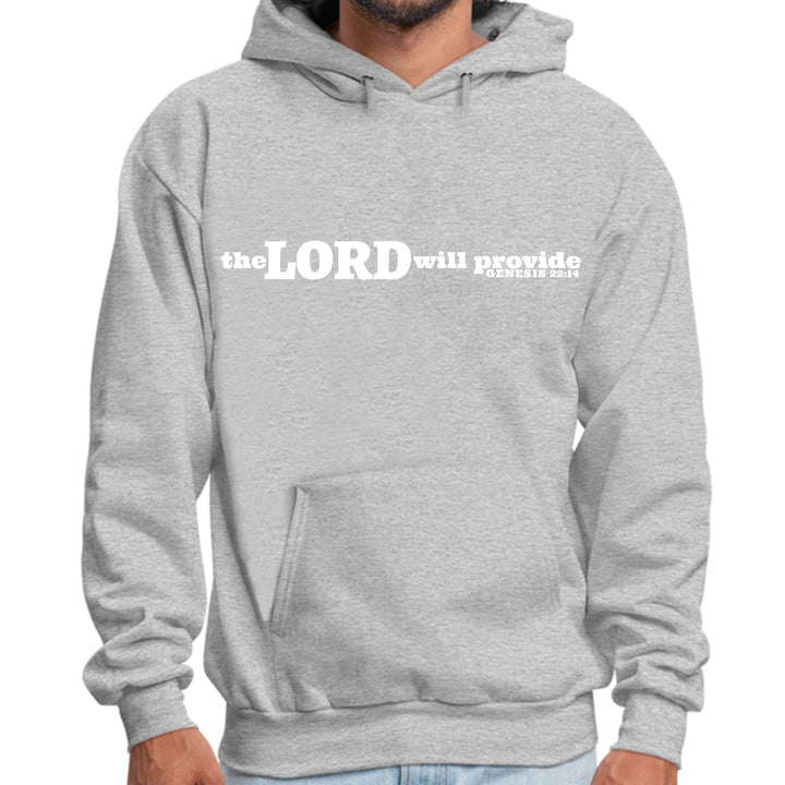 Mens Graphic Hoodie the Lord will Provide Print - Unisex/Hoodies