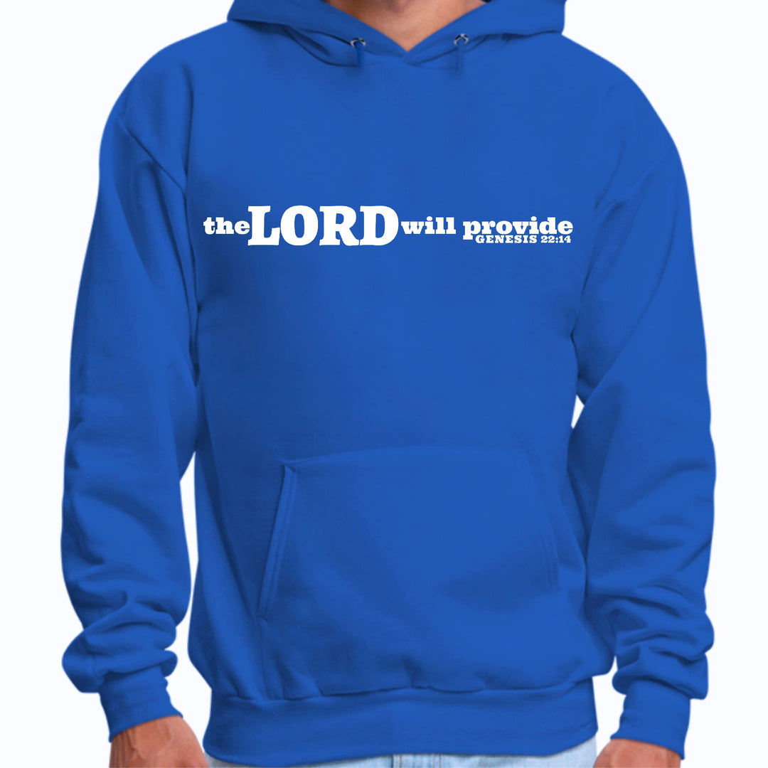 Mens Graphic Hoodie the Lord will Provide Print - Unisex/Hoodies