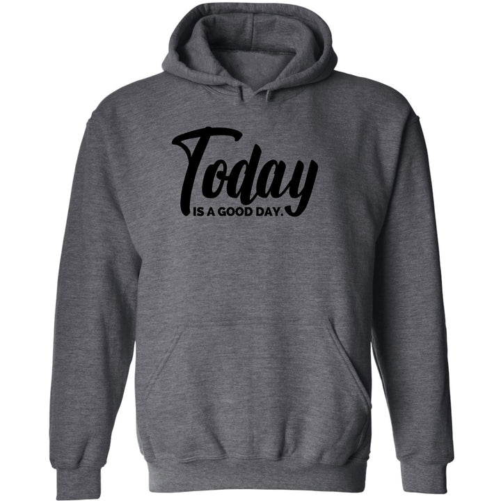 Mens Graphic Hoodie Today Is a Good Day Black Illustration - Unisex | Hoodies