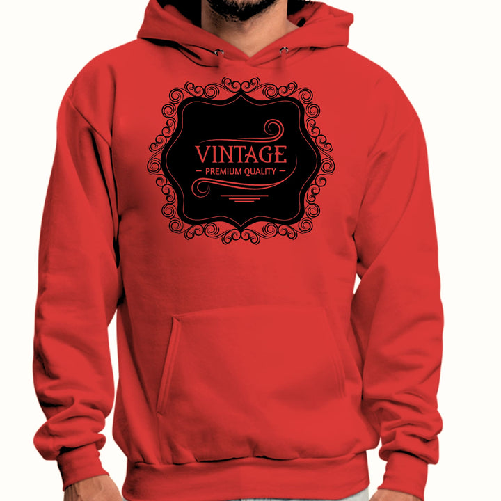 Mens Graphic Hoodie Vintage Premium Quality Black Illustration - Unisex/Hoodies