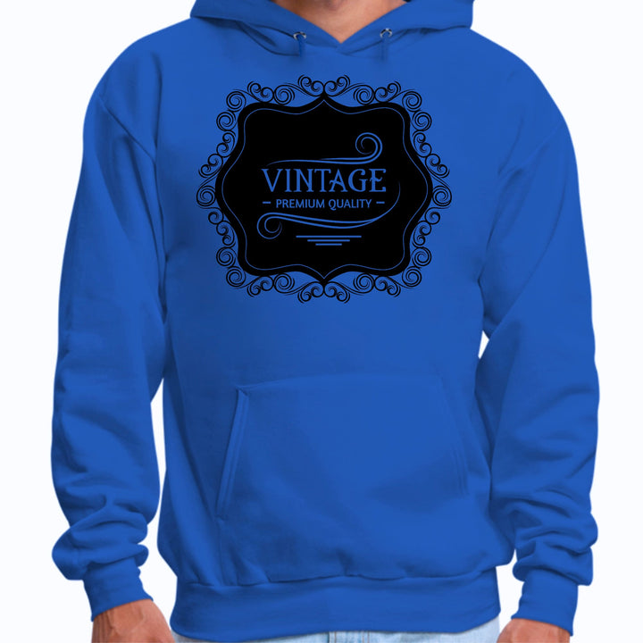 Mens Graphic Hoodie Vintage Premium Quality Black Illustration - Unisex/Hoodies