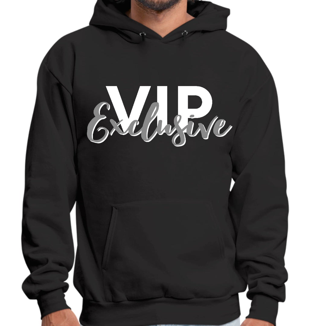 Mens Graphic Hoodie Vip Exclusive Grey and White - Affirmation - Unisex