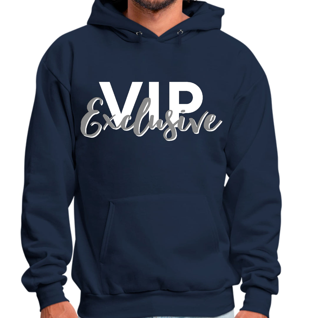 Mens Graphic Hoodie Vip Exclusive Grey and White - Affirmation - Unisex