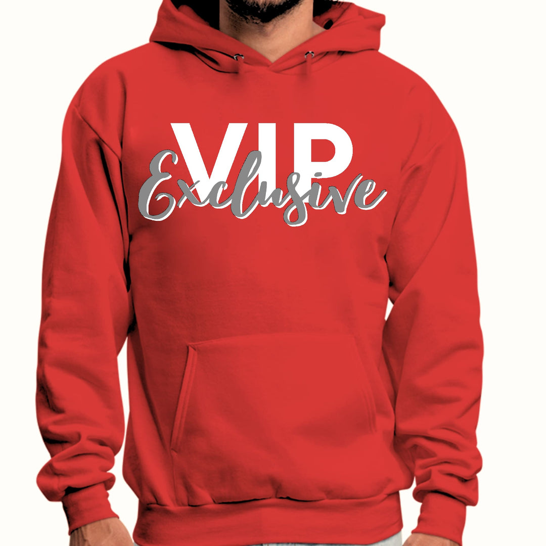 Mens Graphic Hoodie Vip Exclusive Grey and White - Affirmation - Unisex