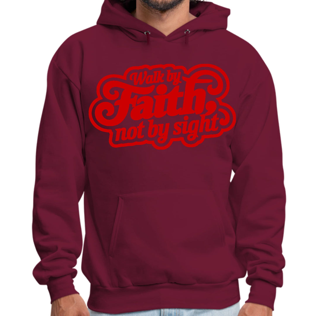 Mens Graphic Hoodie Walk by Faith not by Sight - Unisex | Hoodies