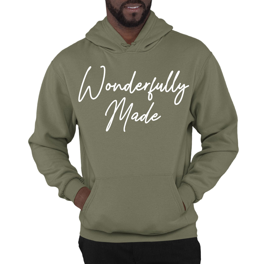 Mens Graphic Hoodie Wonderfully Made - Unisex | Hoodies