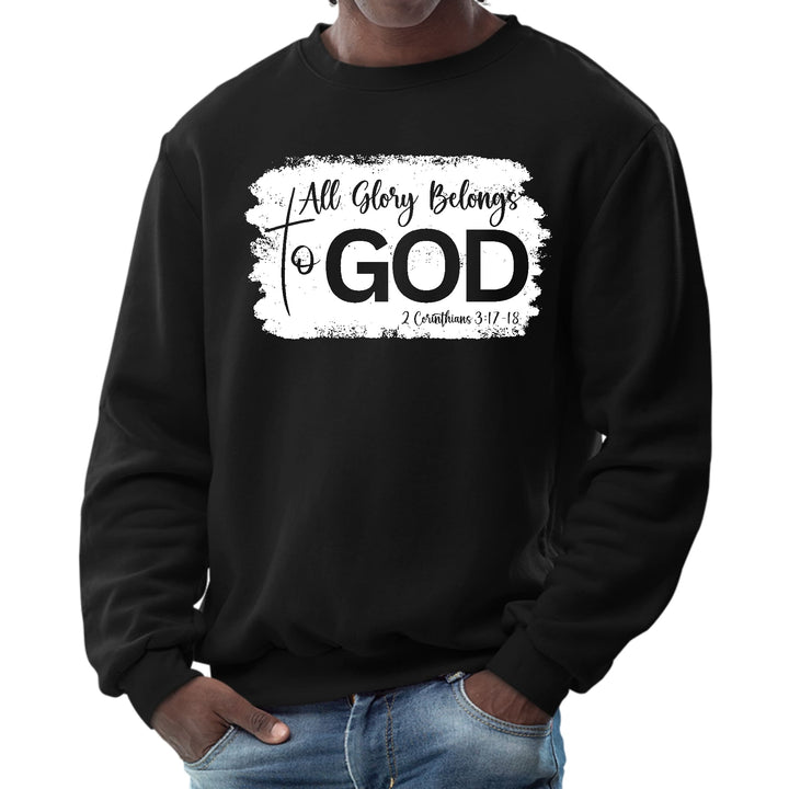 Mens Graphic Sweatshirt All Glory Belongs to God Christian - Mens | Sweatshirts