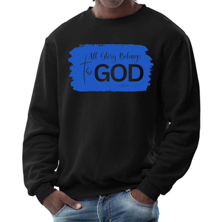 Mens Graphic Sweatshirt All Glory Belongs to God Christian - Mens | Sweatshirts