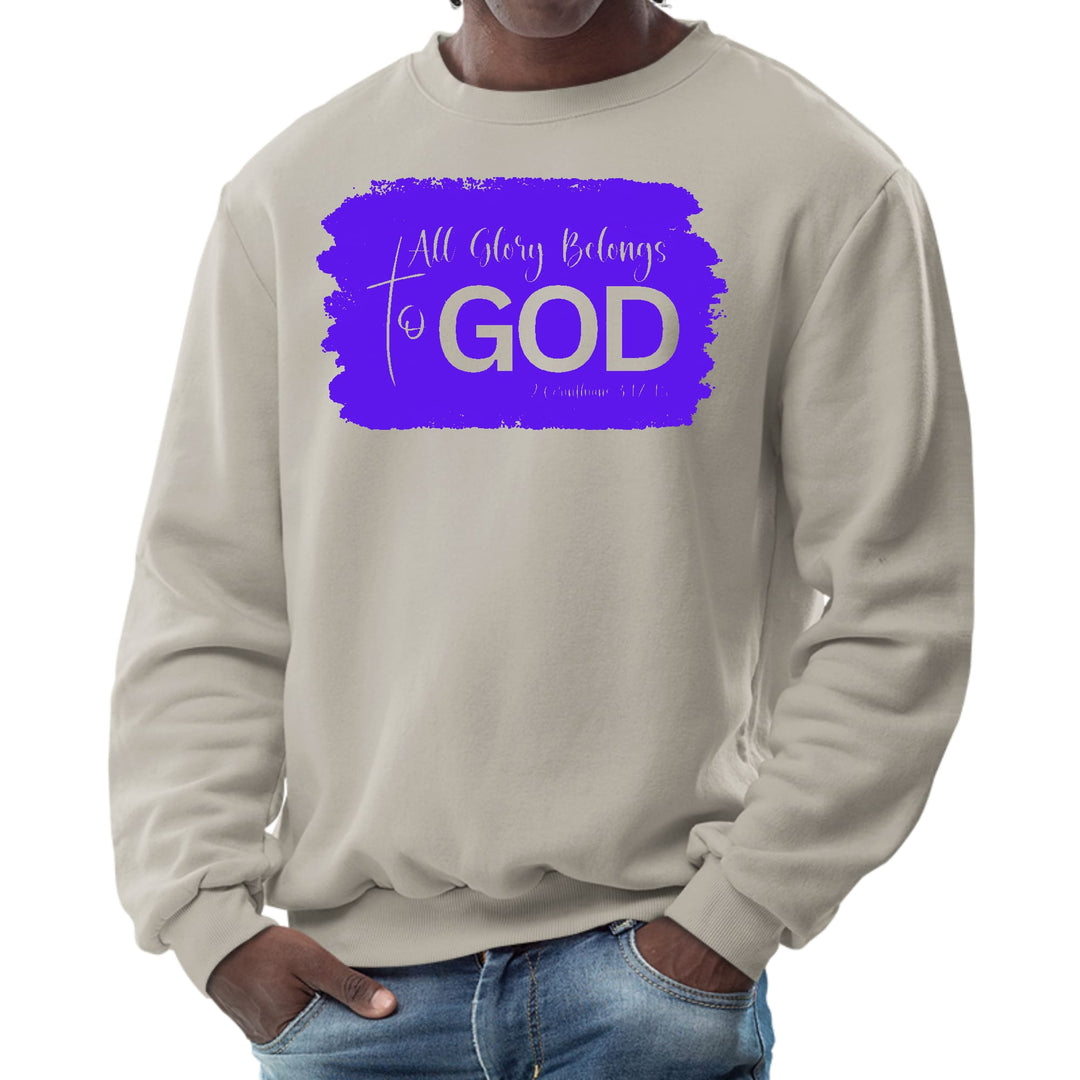 Mens Graphic Sweatshirt All Glory Belongs to God Christian - Mens | Sweatshirts