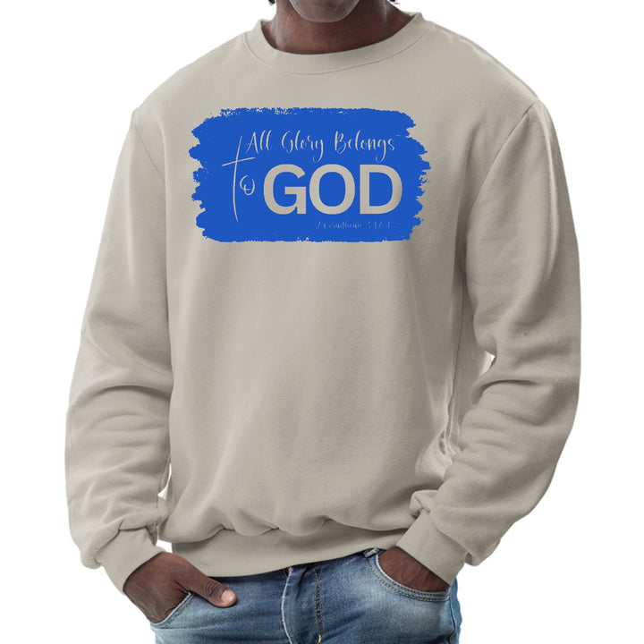 Mens Graphic Sweatshirt All Glory Belongs to God Christian - Mens | Sweatshirts