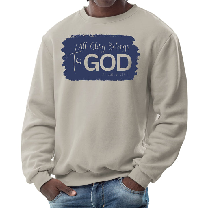 Mens Graphic Sweatshirt All Glory Belongs to God Christian - Mens | Sweatshirts