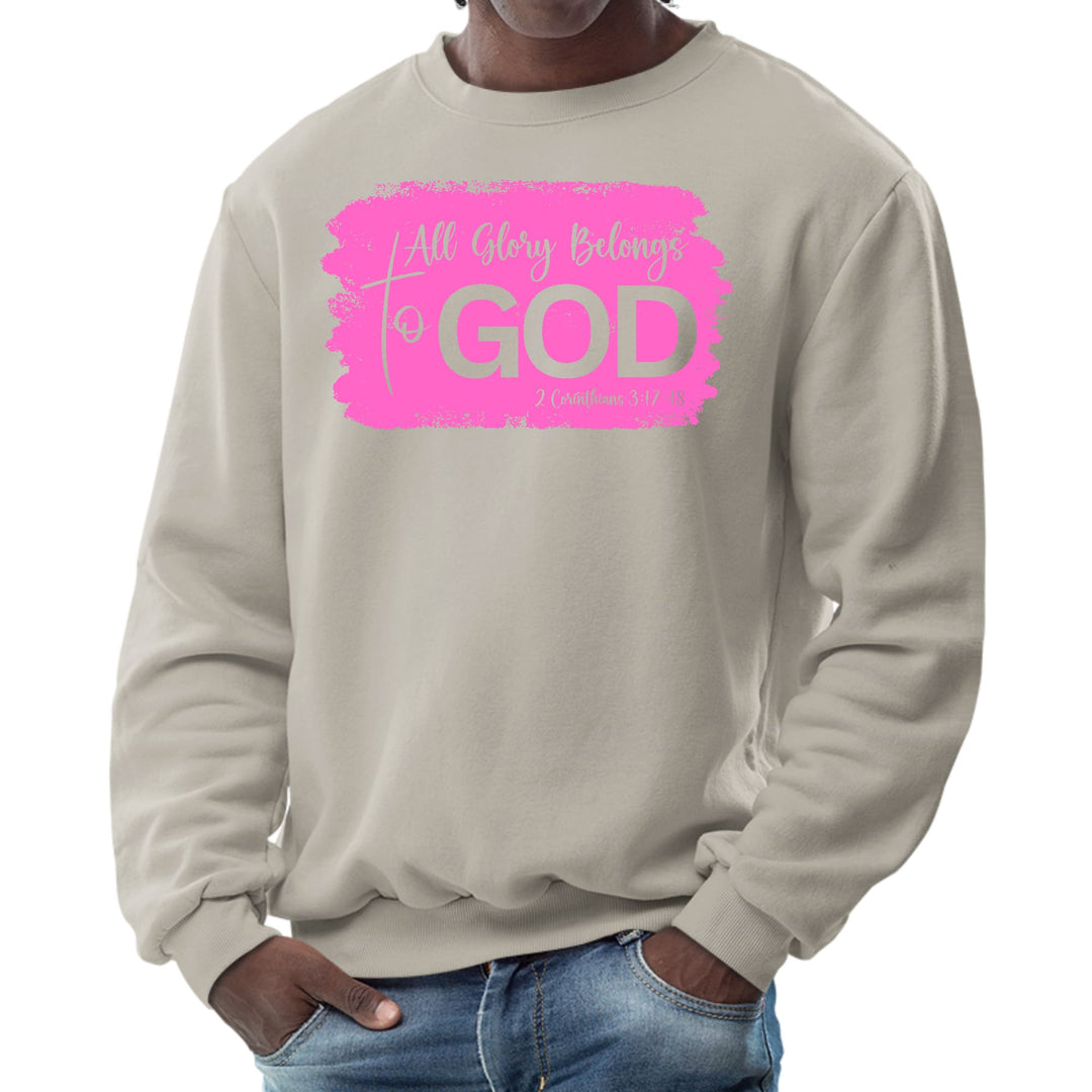 Mens Graphic Sweatshirt All Glory Belongs to God Christian - Mens | Sweatshirts