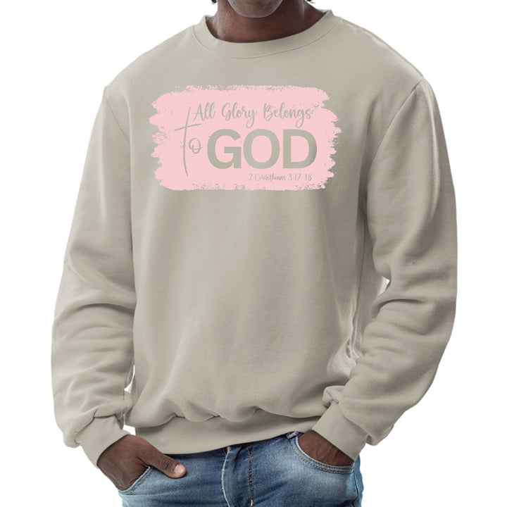 Mens Graphic Sweatshirt All Glory Belongs to God Christian - Mens | Sweatshirts