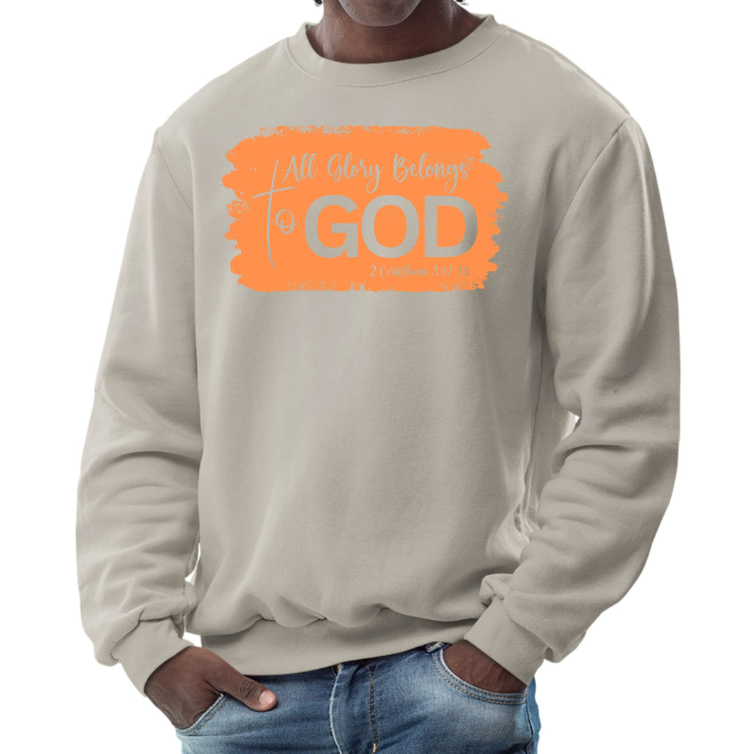 Mens Graphic Sweatshirt All Glory Belongs to God Christian - Mens | Sweatshirts