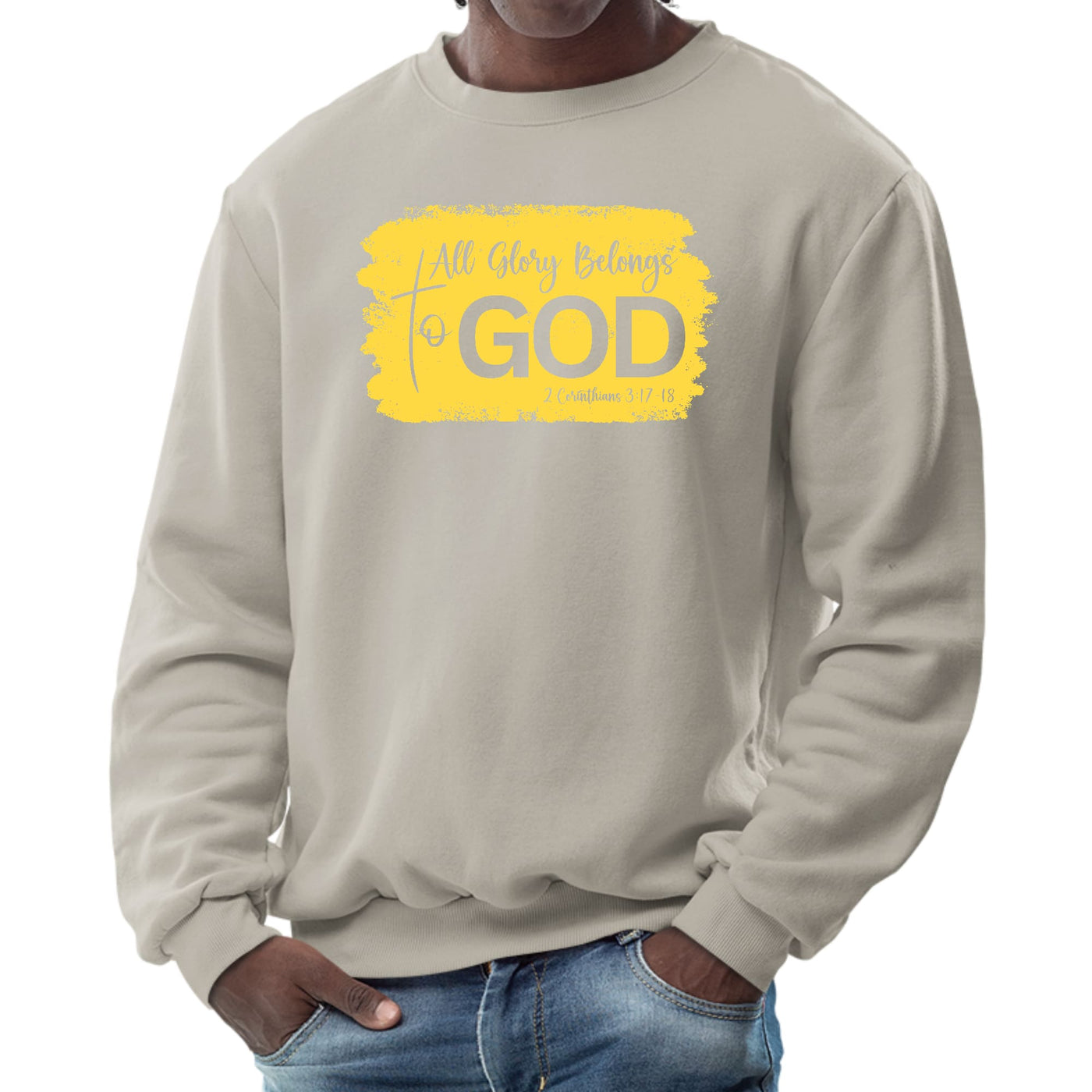 Mens Graphic Sweatshirt All Glory Belongs To God Christian - Mens | Sweatshirts