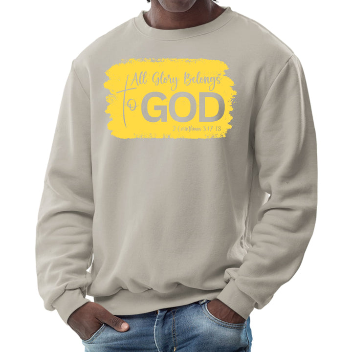 Mens Graphic Sweatshirt All Glory Belongs to God Christian - Mens | Sweatshirts