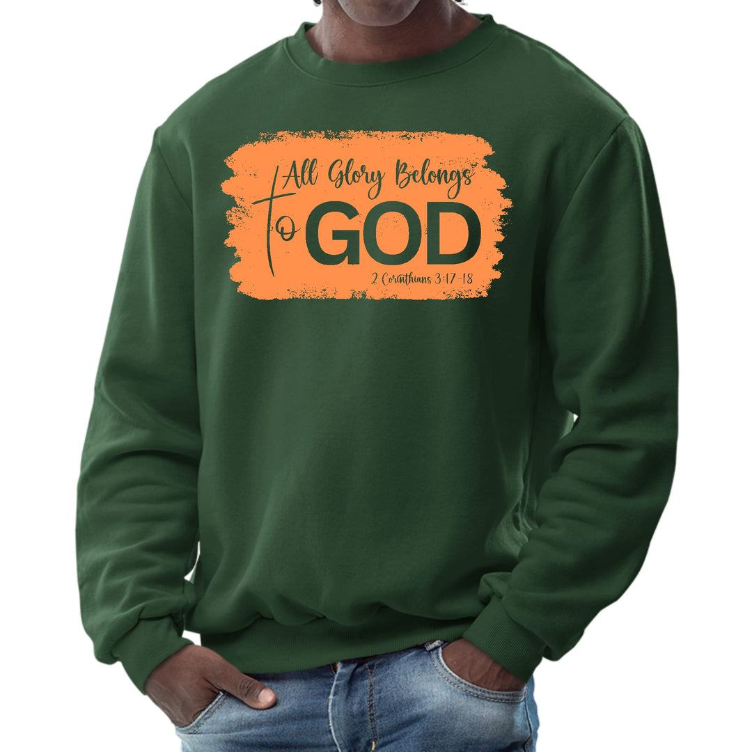 Mens Graphic Sweatshirt All Glory Belongs to God Christian - Mens | Sweatshirts