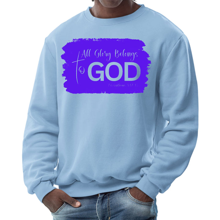 Mens Graphic Sweatshirt All Glory Belongs to God Christian - Mens | Sweatshirts