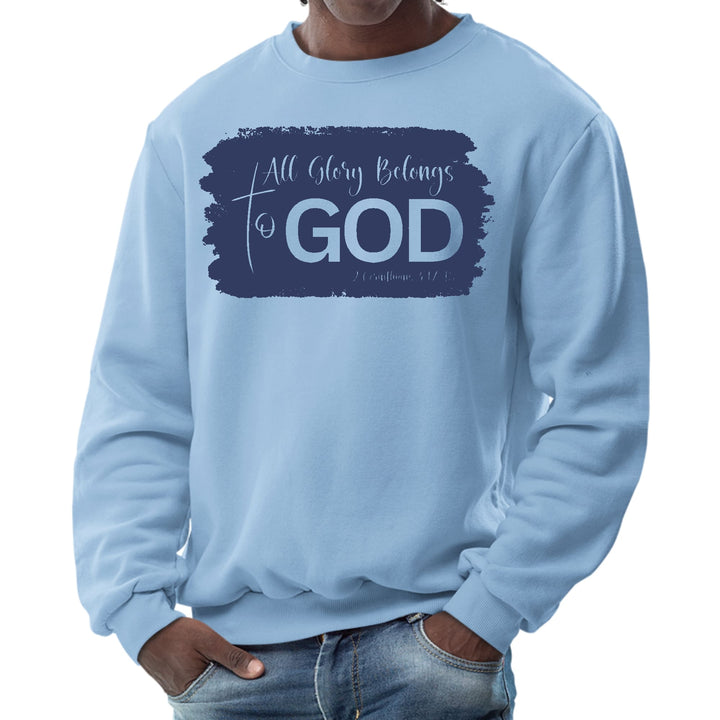 Mens Graphic Sweatshirt All Glory Belongs to God Christian - Mens | Sweatshirts