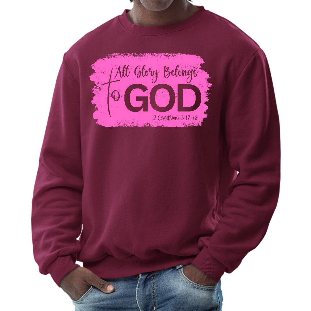 Mens Graphic Sweatshirt All Glory Belongs to God Christian - Mens | Sweatshirts