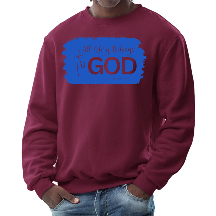 Mens Graphic Sweatshirt All Glory Belongs to God Christian - Mens | Sweatshirts