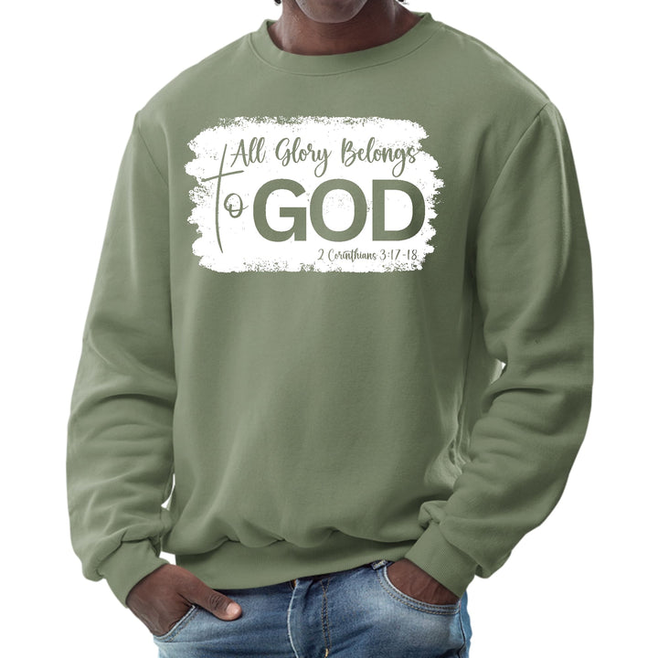 Mens Graphic Sweatshirt All Glory Belongs to God Christian - Mens | Sweatshirts