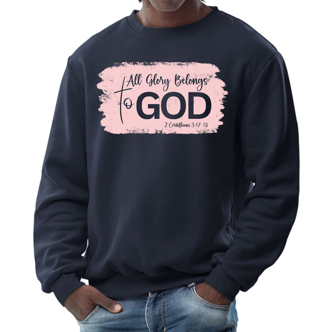 Mens Graphic Sweatshirt All Glory Belongs to God Christian - Mens | Sweatshirts