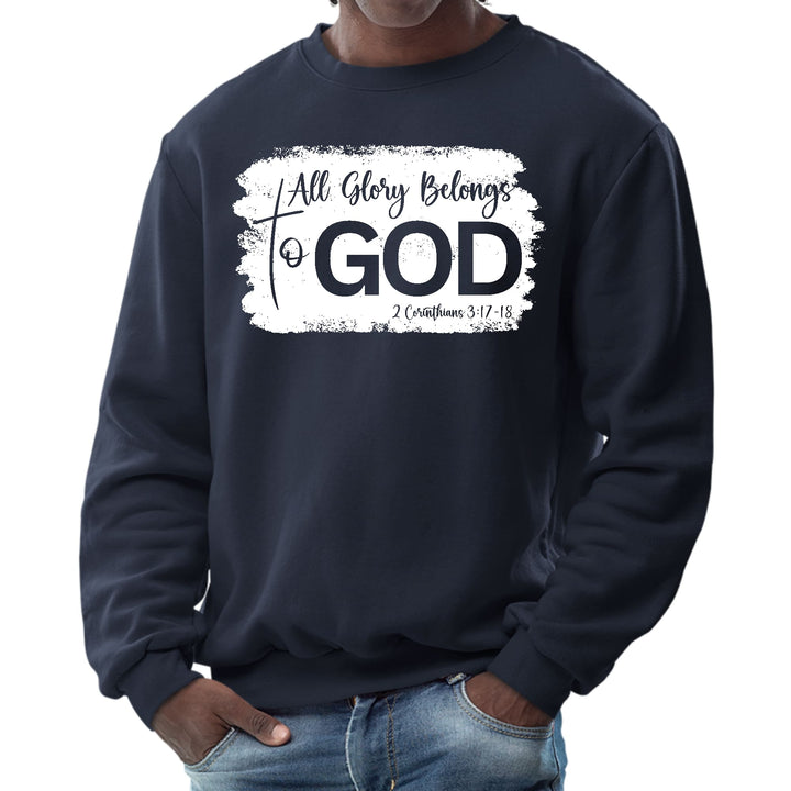 Mens Graphic Sweatshirt All Glory Belongs to God Christian - Mens | Sweatshirts