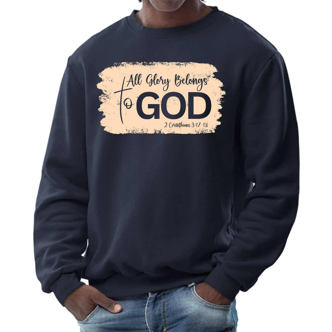 Mens Graphic Sweatshirt All Glory Belongs to God Christian - Mens | Sweatshirts