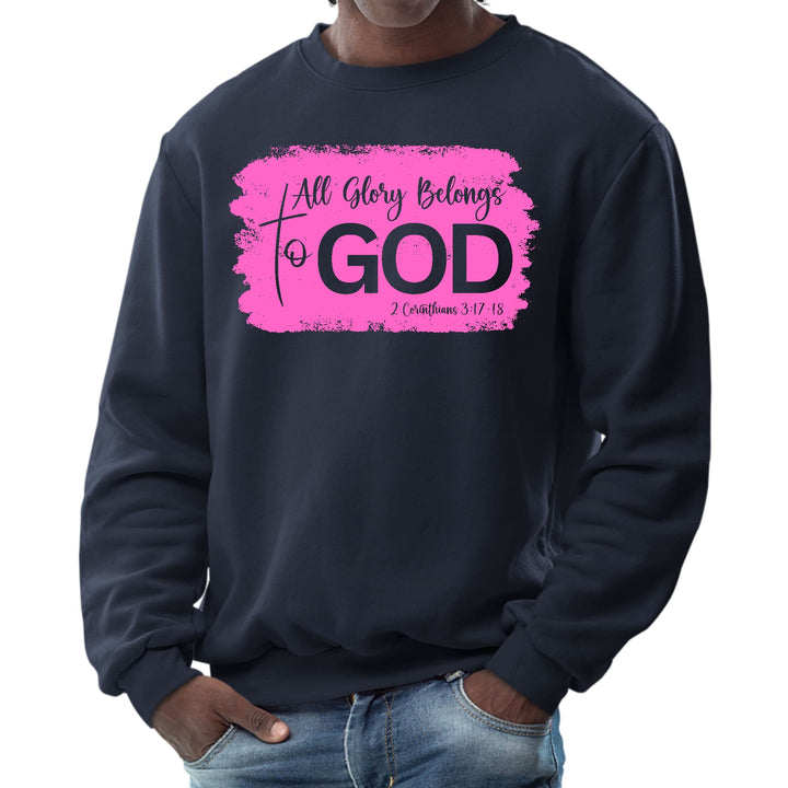 Mens Graphic Sweatshirt All Glory Belongs to God Christian - Mens | Sweatshirts