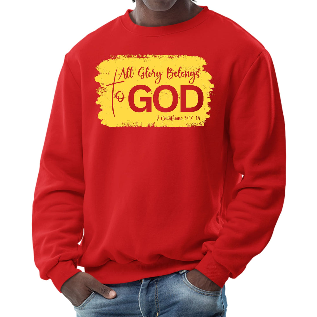 Mens Graphic Sweatshirt All Glory Belongs to God Christian - Mens | Sweatshirts