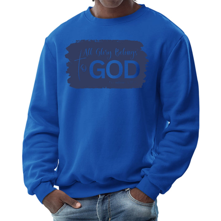 Mens Graphic Sweatshirt All Glory Belongs to God Christian - Mens | Sweatshirts