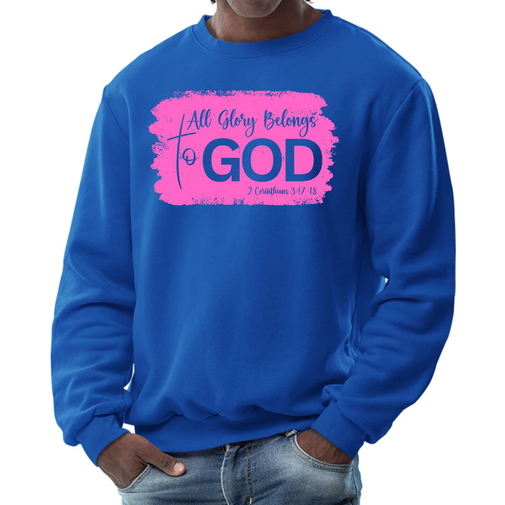 Mens Graphic Sweatshirt All Glory Belongs to God Christian - Mens | Sweatshirts