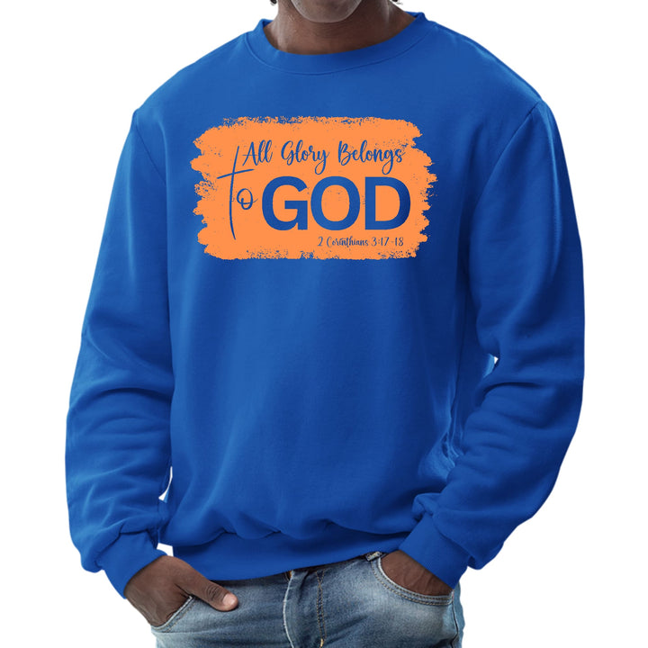 Mens Graphic Sweatshirt All Glory Belongs to God Christian - Mens | Sweatshirts