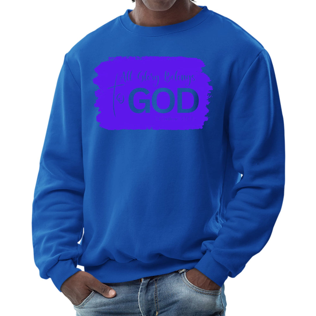 Mens Graphic Sweatshirt All Glory Belongs to God Christian - Mens | Sweatshirts