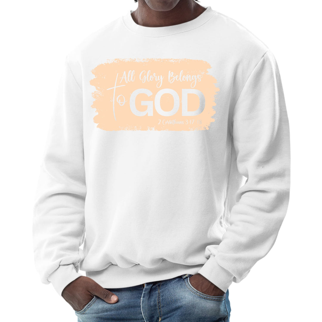 Mens Graphic Sweatshirt All Glory Belongs to God Christian - Mens | Sweatshirts