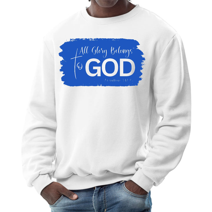 Mens Graphic Sweatshirt All Glory Belongs to God Christian - Mens | Sweatshirts