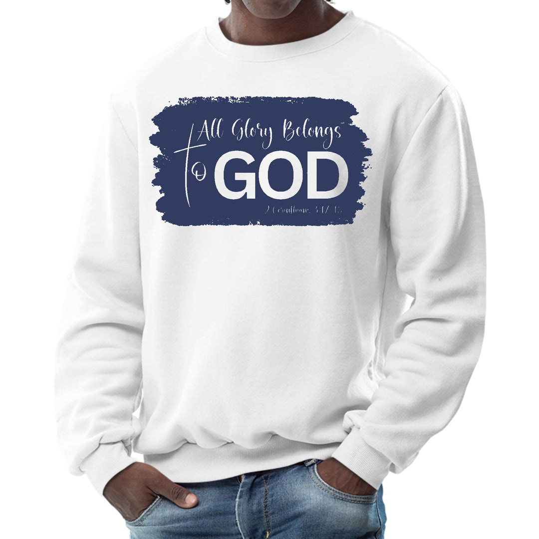 Mens Graphic Sweatshirt All Glory Belongs to God Christian - Mens | Sweatshirts