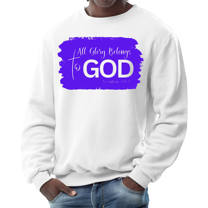 Mens Graphic Sweatshirt All Glory Belongs to God Christian - Mens | Sweatshirts