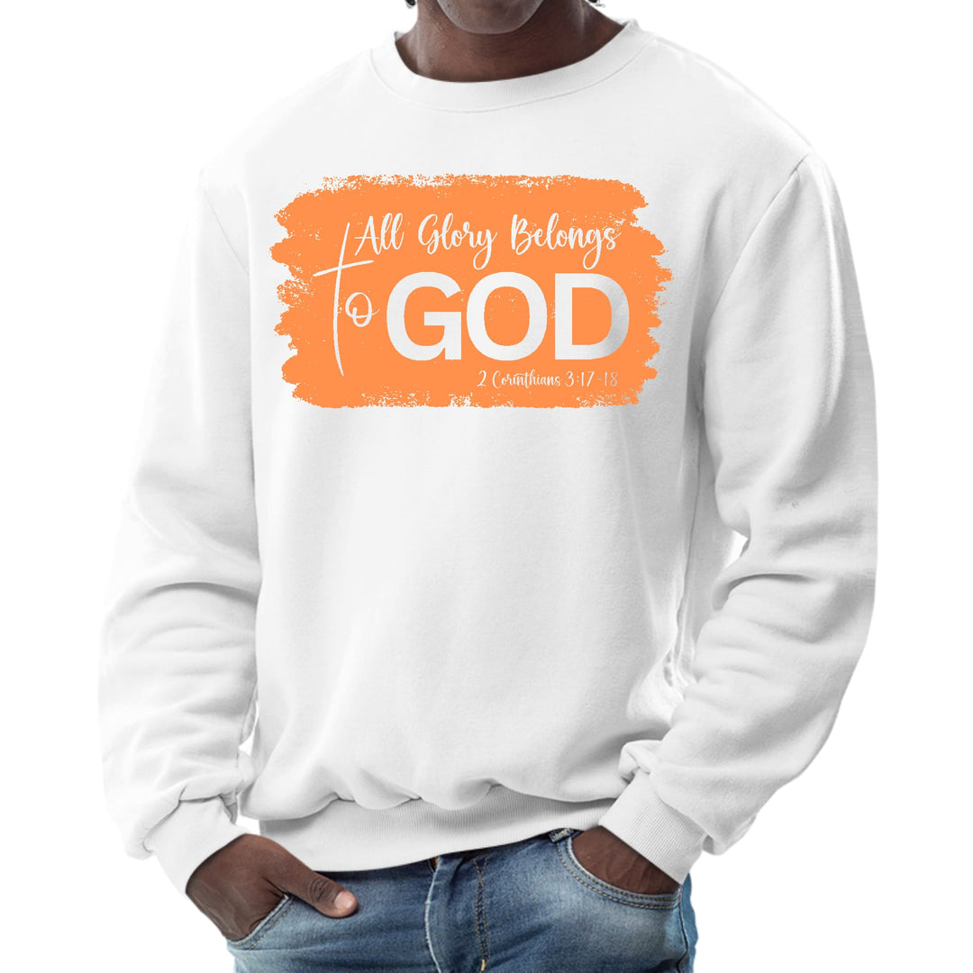 Mens Graphic Sweatshirt All Glory Belongs to God Christian - Mens | Sweatshirts