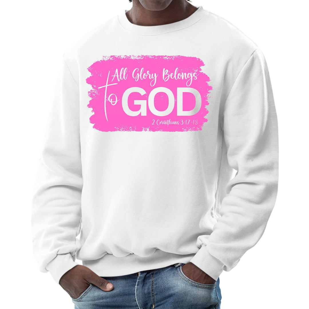 Mens Graphic Sweatshirt All Glory Belongs to God Christian - Mens | Sweatshirts