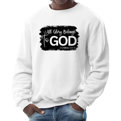 Mens Graphic Sweatshirt All Glory Belongs To God Print - Mens | Sweatshirts