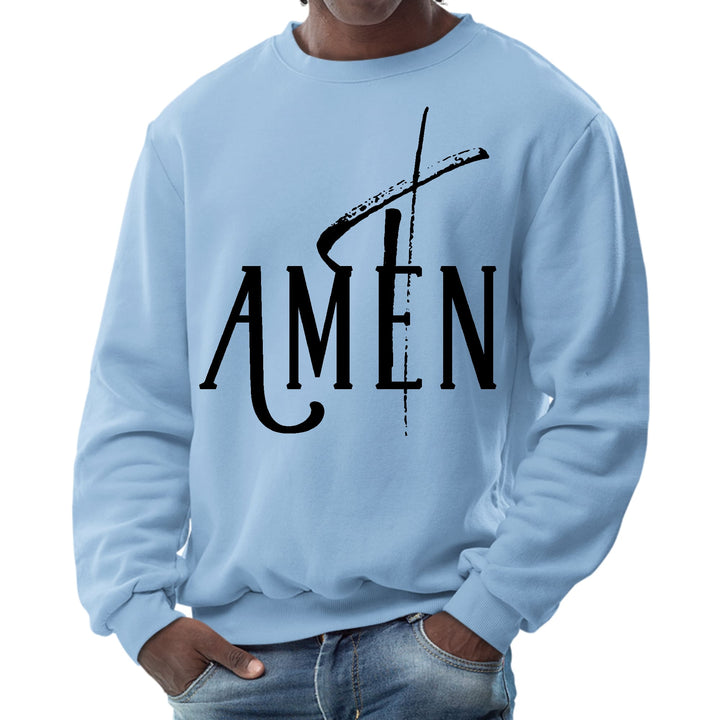 Mens Graphic Sweatshirt Amen Black Print - Mens | Sweatshirts