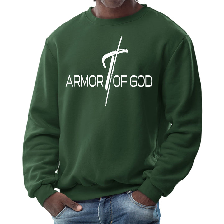 Mens Graphic Sweatshirt Armor of God Cross - Mens | Sweatshirts