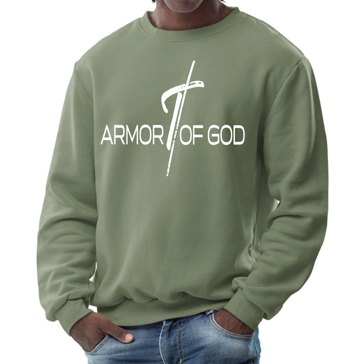 Mens Graphic Sweatshirt Armor of God Cross - Mens | Sweatshirts