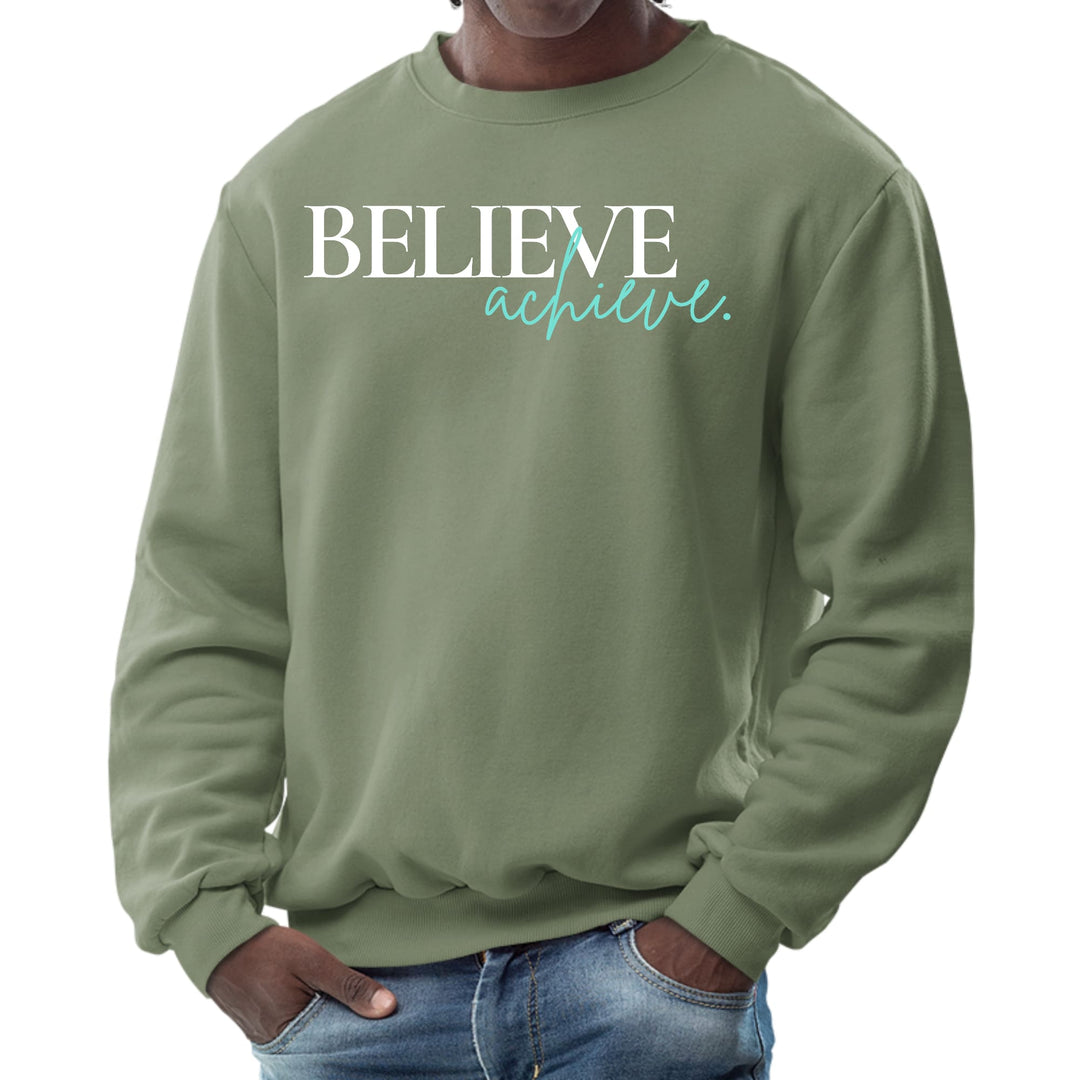 Mens Graphic Sweatshirt Believe and Achieve - Mens | Sweatshirts