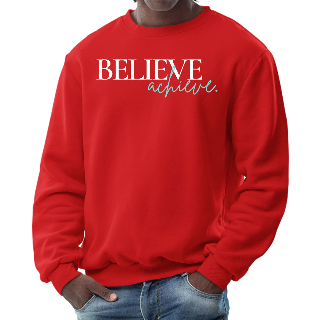 Mens Graphic Sweatshirt Believe and Achieve - Mens | Sweatshirts