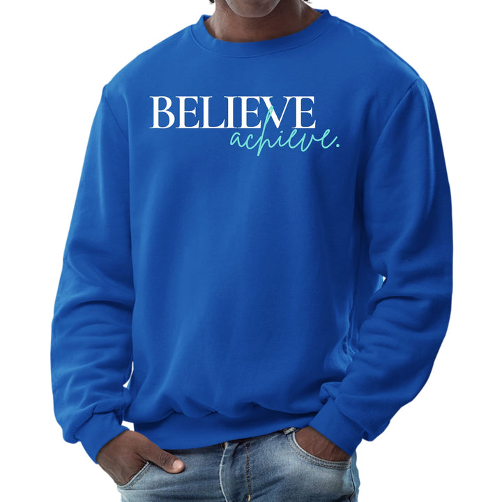 Mens Graphic Sweatshirt Believe and Achieve - Mens | Sweatshirts